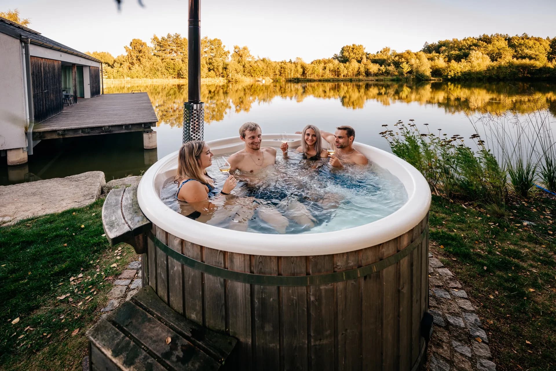 Sauna interiér – Dům nad vodou